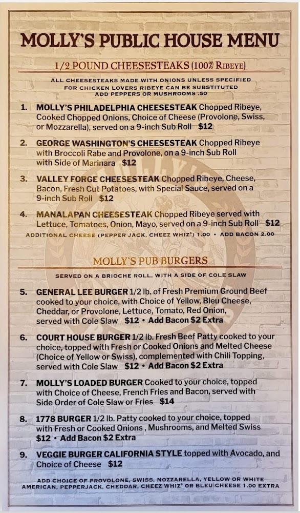 Molly's Public House Menu image 1